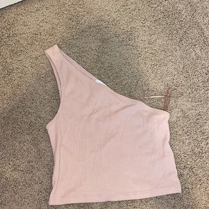 Topshop one shoulder tank top